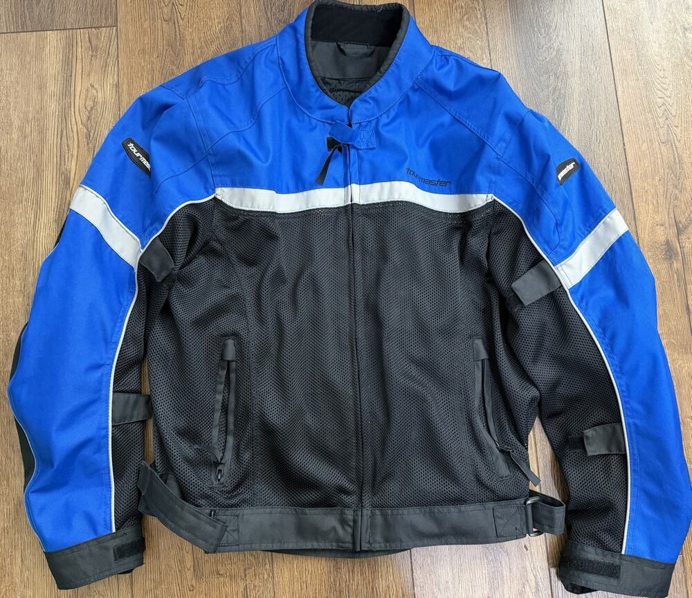 Tourmaster Draft Air 2.0 Large 44 Textile Motorcycle Jacket Black Blue G/44